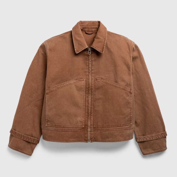Men's Stylish Heavy Duty Canvas Work Jacket Comfortable Outdoor Coat