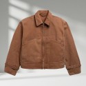 Men's Stylish Heavy Duty Canvas Work Jacket Comfortable Outdoor Coat