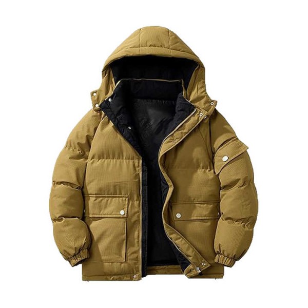 Men's Formal Winter Jacket Solid Loose Coats