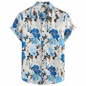 Made Summer Palm Tree Printed Hawaiian Beach Shirt