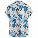 Made Summer Palm Tree Printed Hawaiian Beach Shirt
