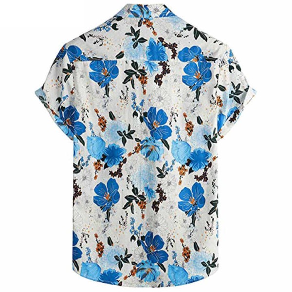 Made Summer Palm Tree Printed Hawaiian Beach Shirt