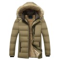 Fashion New Winter Jacket Men Thicken Warm Parkas Hooded Coat