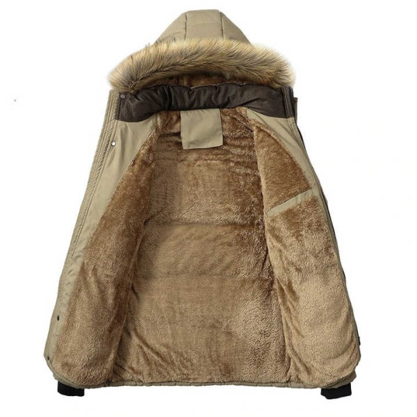 Fashion New Winter Jacket Men Thicken Warm Parkas Hooded Coat