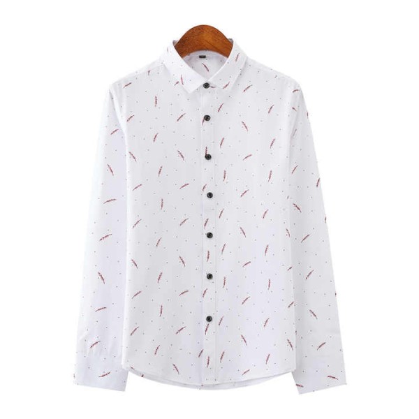 Men's Large Size Casual Long Sleeve Shirt