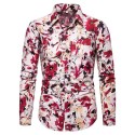 Customized Men's Long-Sleeved Flannel Shirt Pure Cotton