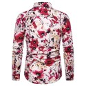 Customized Men's Long-Sleeved Flannel Shirt Pure Cotton