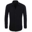Casual Business Men's Long-Sleeved Slim Shirt