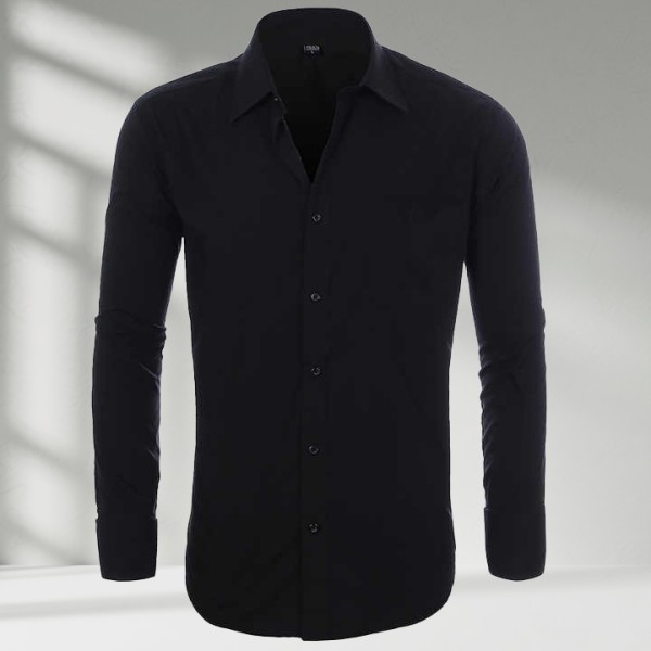 Casual Business Men's Long-Sleeved Slim Shirt