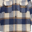 Men's New Button Style Coat Jacket Plaid Print
