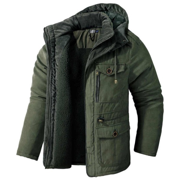 Size Winter Men's Plus Size Hooded Jacket