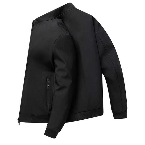 Direct Sale Baseball Collar New Solid Color Coat Men's Business Jacket Casual Jacket