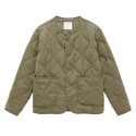 Men's Retro Quilted Puff Coat 100% Cotton Warm Outerwear