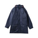 Men's High Street Fashion Minimalist Hooded Long Sleeved Jacket Coat
