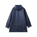 Men's High Street Fashion Minimalist Hooded Long Sleeved Jacket Coat
