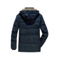 Fashion Mid-Length Slim Fit Jacket Trench Coat Men With Hood