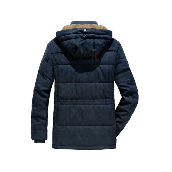 Fashion Mid-Length Slim Fit Jacket Trench Coat Men With Hood