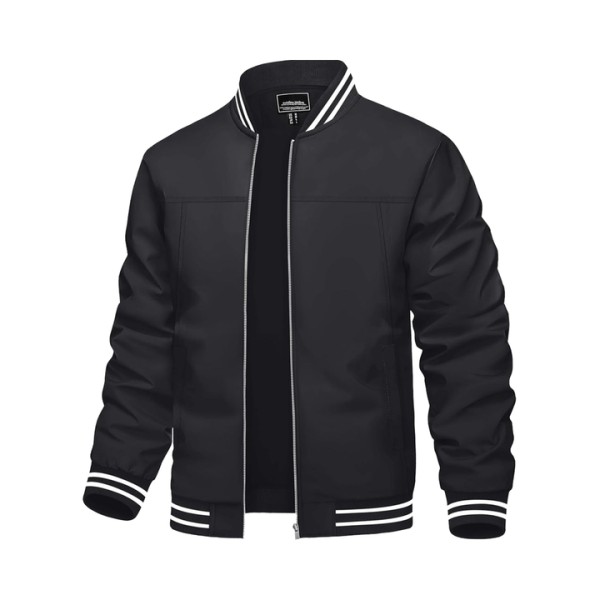 Men's Lightweight Reversible Windbreaker Jacket Casual Spring Fall Coat