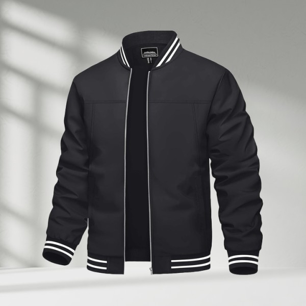 Men's Lightweight Reversible Windbreaker Jacket Casual Spring Fall Coat
