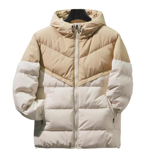 Men's Warm Winter Hooded Coat Youth Thickened Cold-Resistant down Jacket