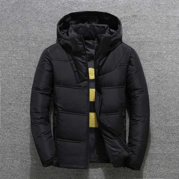 Men's Jacket, Form-fitting Outdoor Warm and Windproof Hooded Casual Jacket