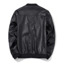 High Quality Business Men's Coat Leather Overcoat Windproof